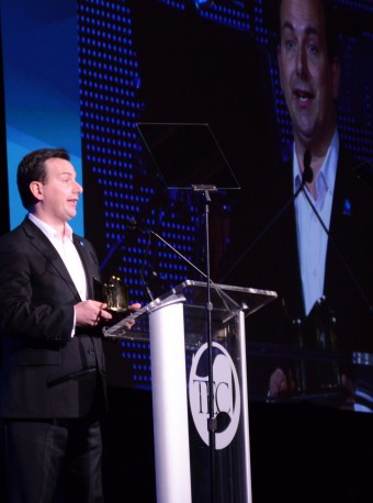 Грег Биб, президент Sennheiser USA, на TEC Awards 2014